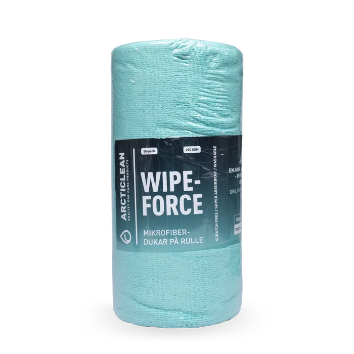 Ny! Wipe Force - mikrofiberdukar på rulle 250GSM